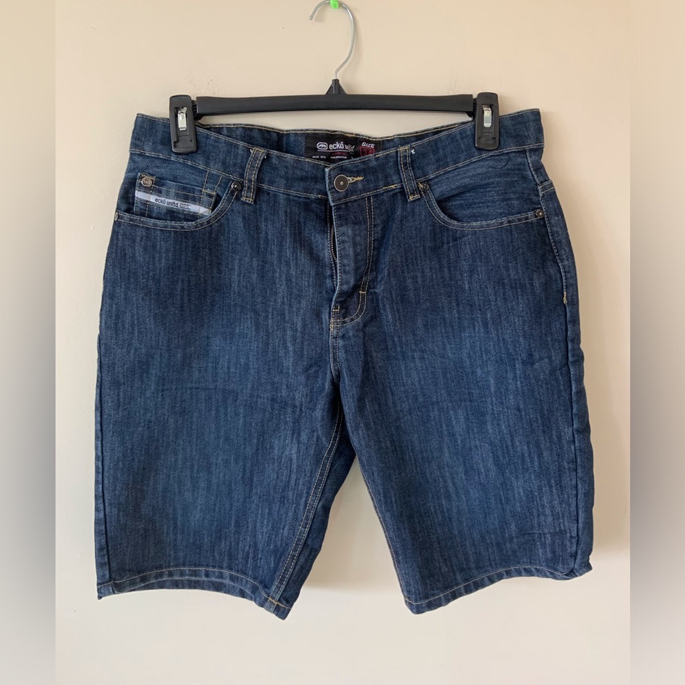 Ecko Unlimited Blue Jean Shorts Classic Style
